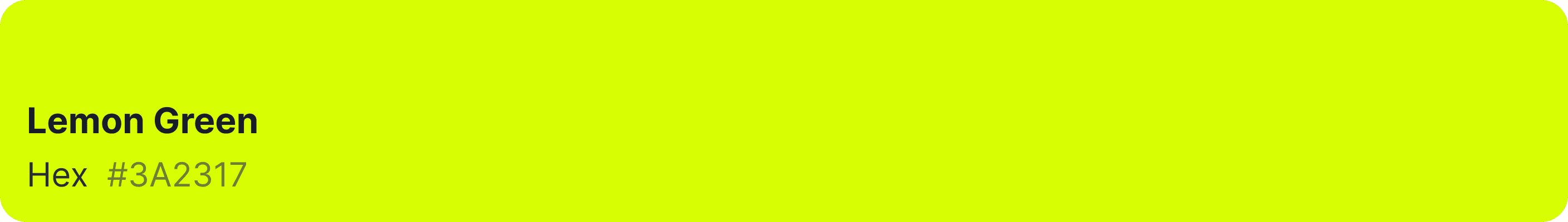 generate a website with the lemon green color in Wegic AI